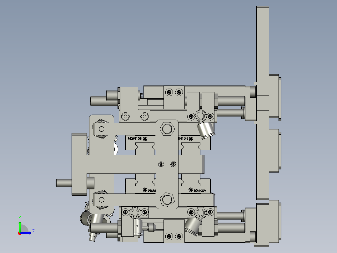 压爪组件左视图