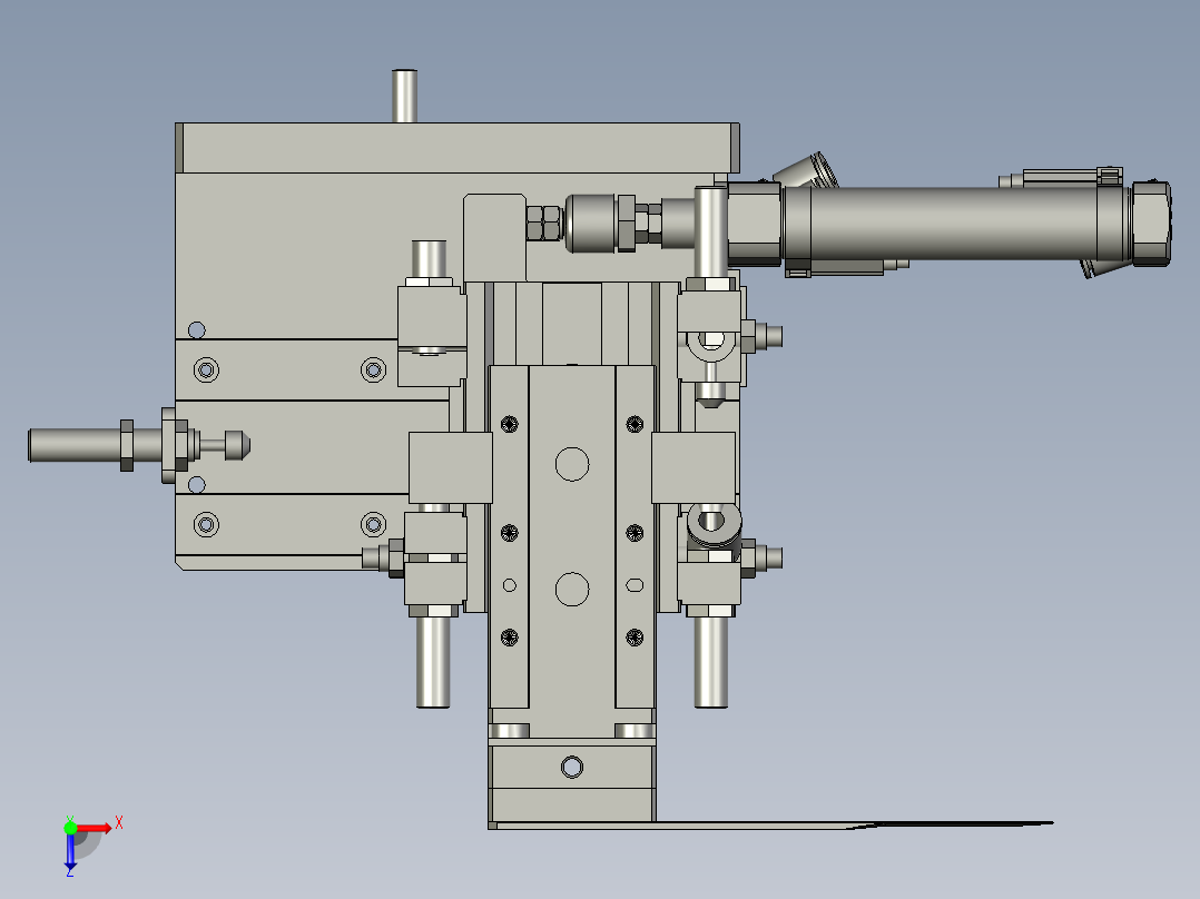 压爪组件俯视图