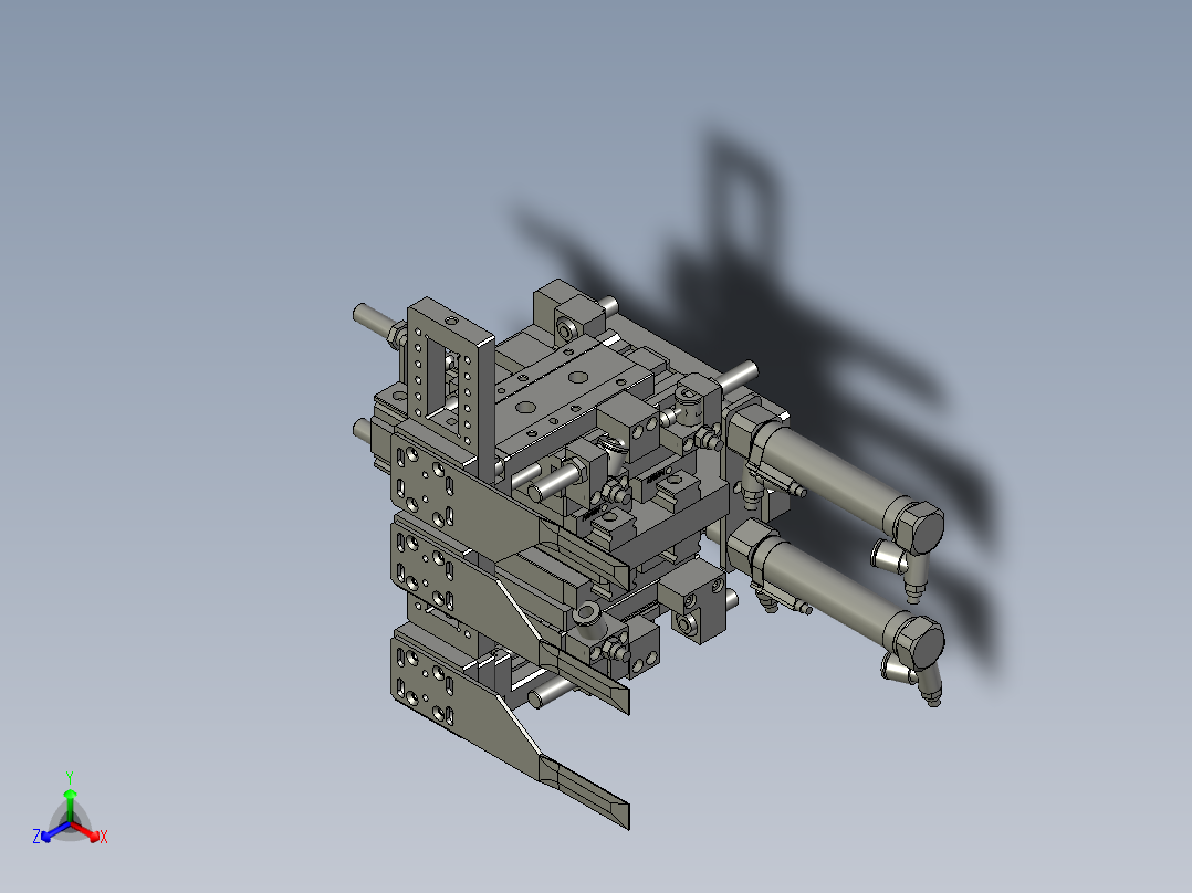 压爪组件正等轴测图