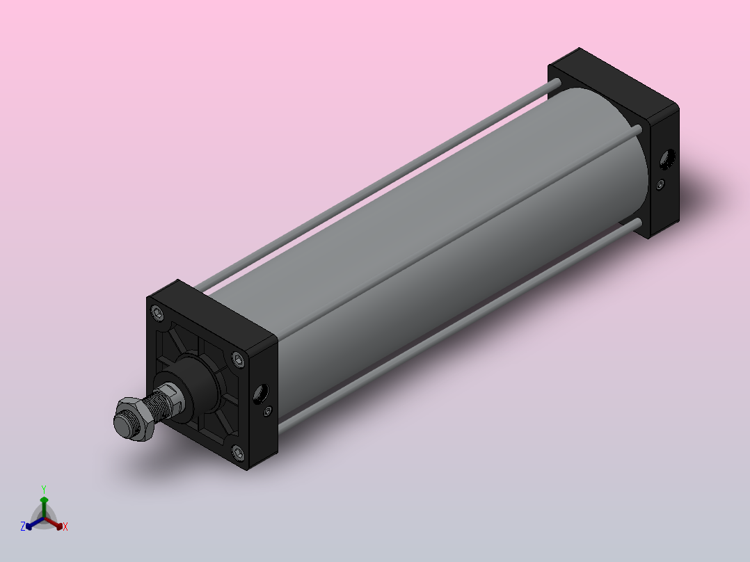 SC气缸SC标准气缸系列SC-125X500-S主视图