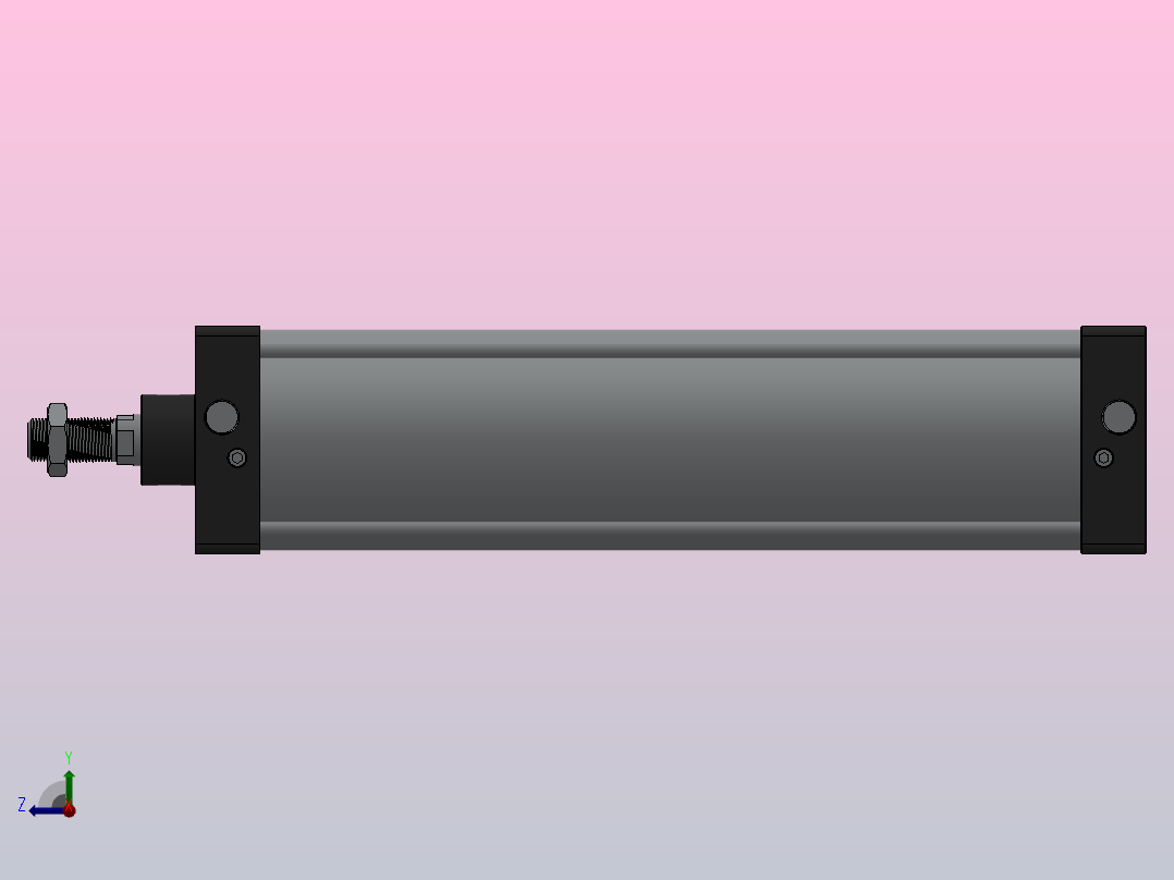 SC气缸SC标准气缸系列SC-125X500-S右视图