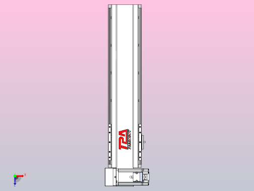 皮带直线轴半封闭可选导轨TPA-HNB-120D-110-L350-LU-C-P40-N3俯视缩略图