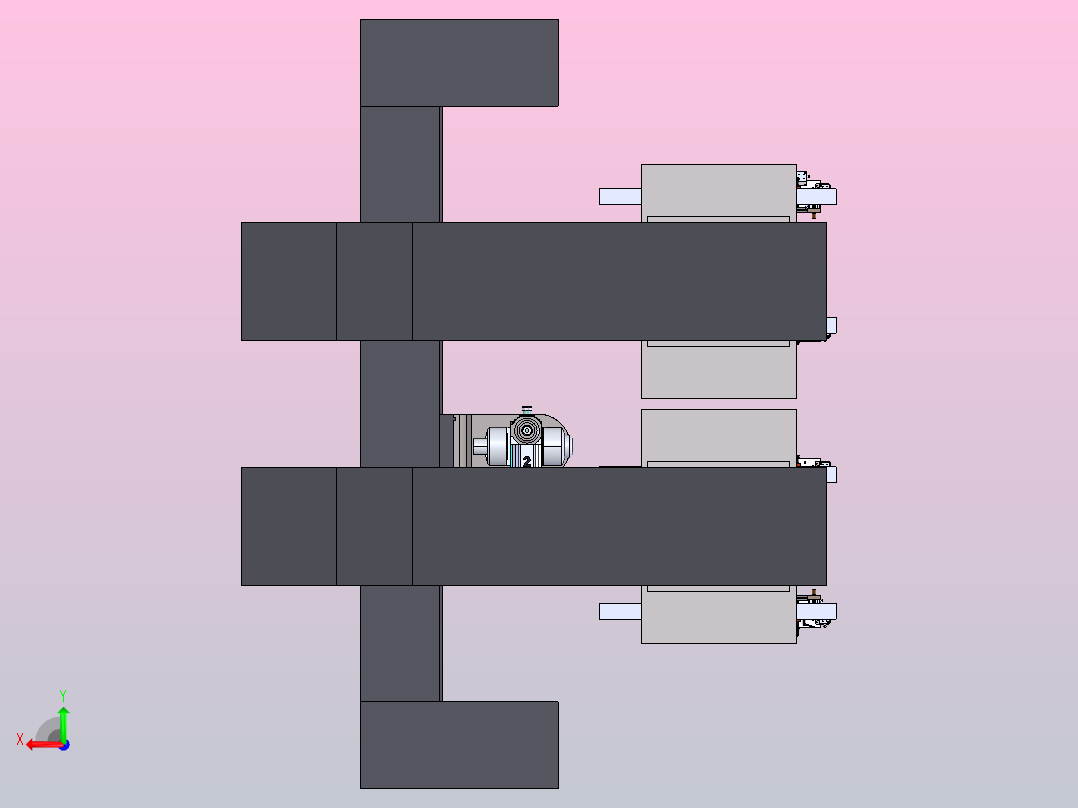 数控五轴后视图