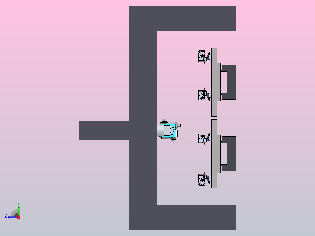 数控五轴右视图