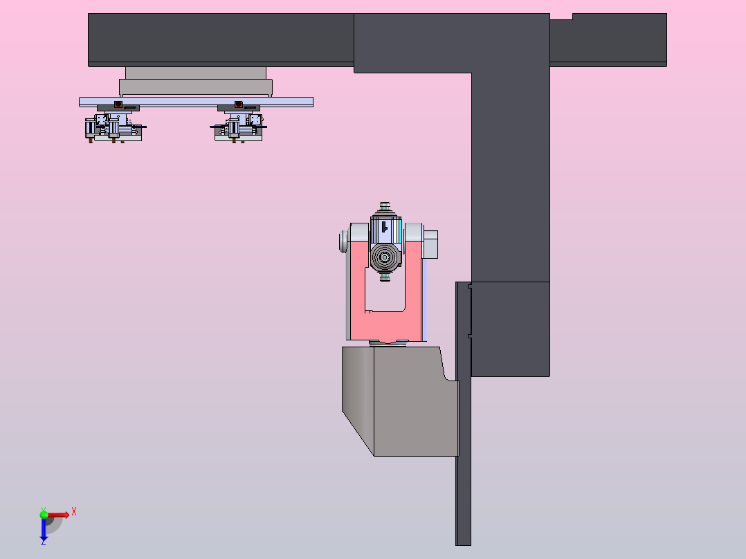 数控五轴俯视图