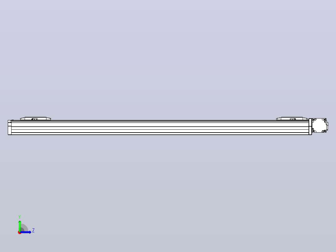 皮带直线轴双滑块型TPA-GCBS-80-P60-L475-DR-M20-N3左视图