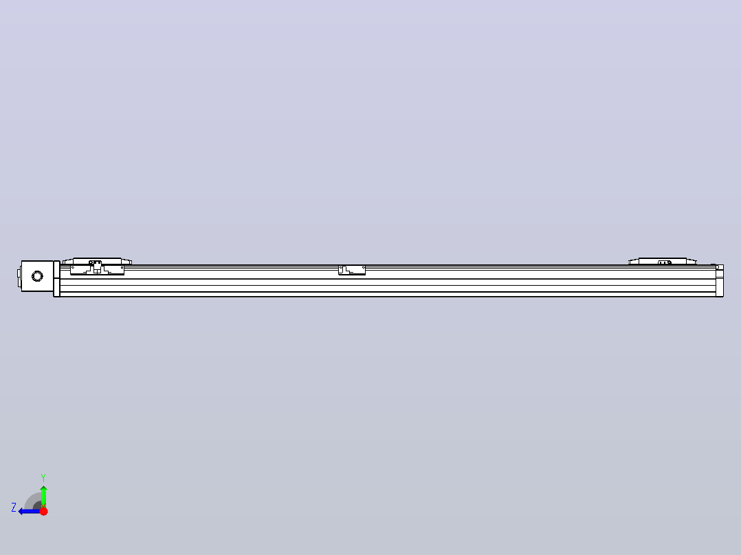 皮带直线轴双滑块型TPA-GCBS-80-P60-L475-DR-M20-N3右视图