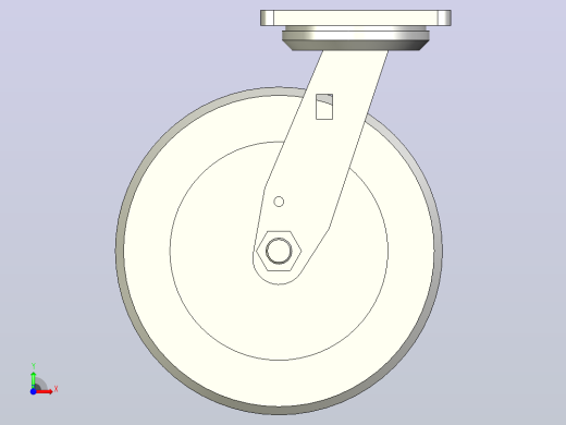 重载型(450~900kg)万向型脚轮[CAHQ200-NB]前视缩略图