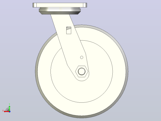 重载型(450~900kg)万向型脚轮[CAHQ200-NB]后视缩略图