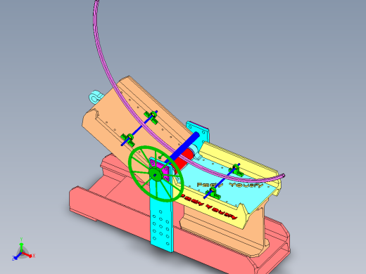 Bending Machine折弯机弯折机结构3D图纸 Solidworks设计