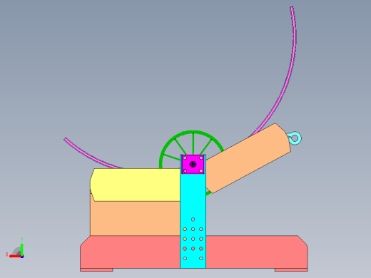 Bending Machine折弯机弯折机结构3D图纸 Solidworks设计后视缩略图