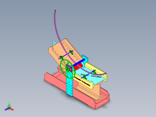 Bending Machine折弯机弯折机结构3D图纸 Solidworks设计正等轴测缩略图