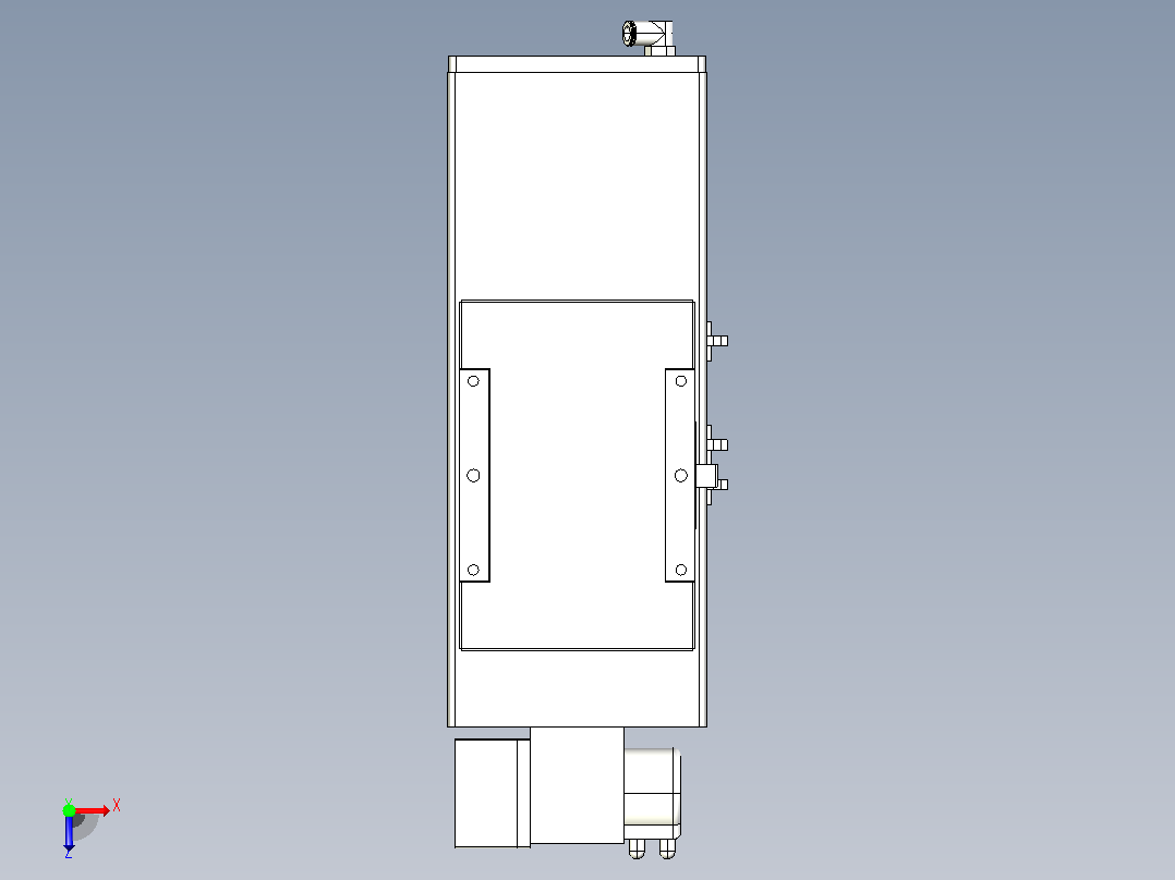 MCB17无尘皮带滑台[MCB17-L40-100-LD-P40-C3]俯视图