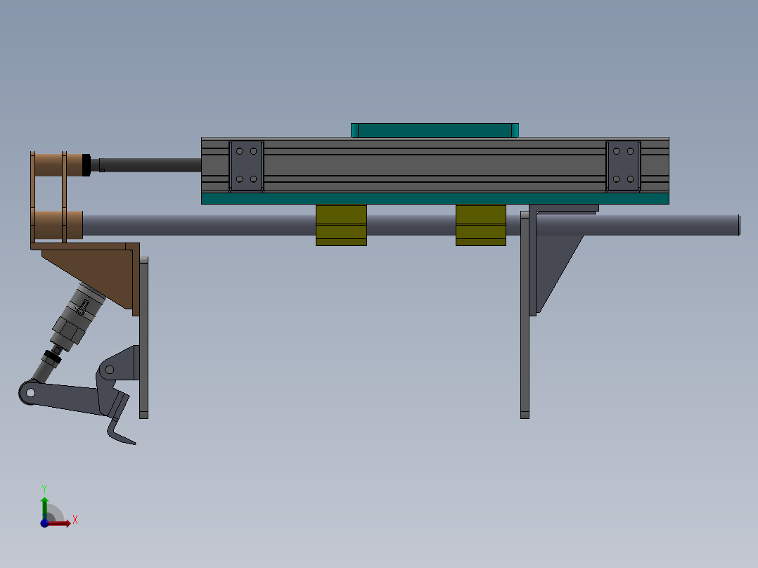 机械臂抓手-大抓力sw18可编辑前视图