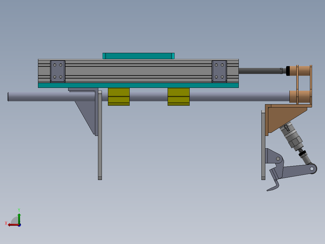 机械臂抓手-大抓力sw18可编辑后视图