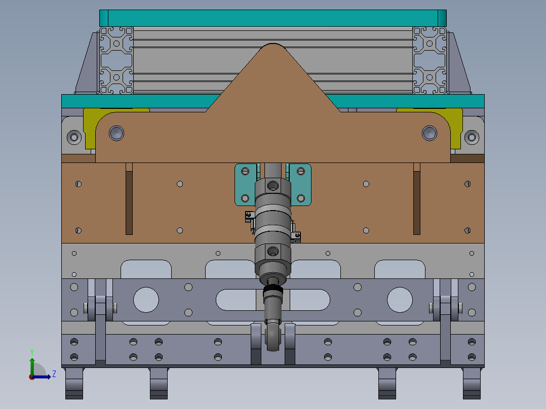 机械臂抓手-大抓力sw18可编辑左视图