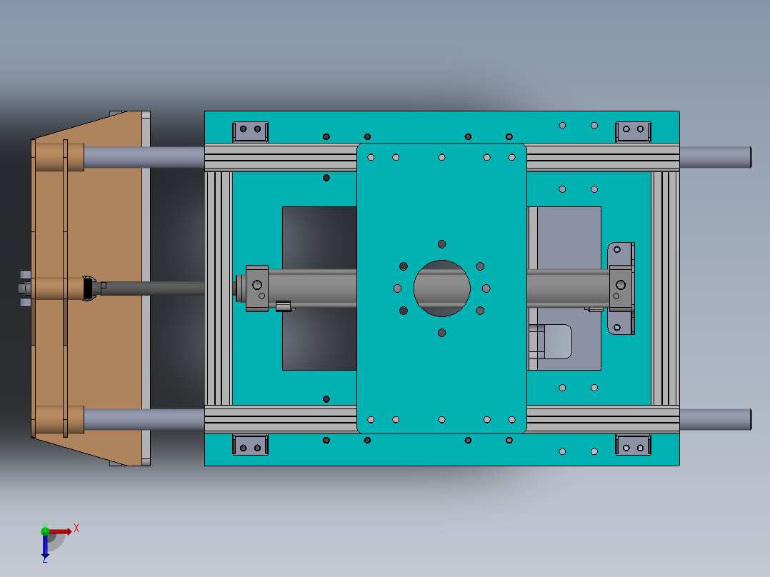 机械臂抓手-大抓力sw18可编辑俯视图