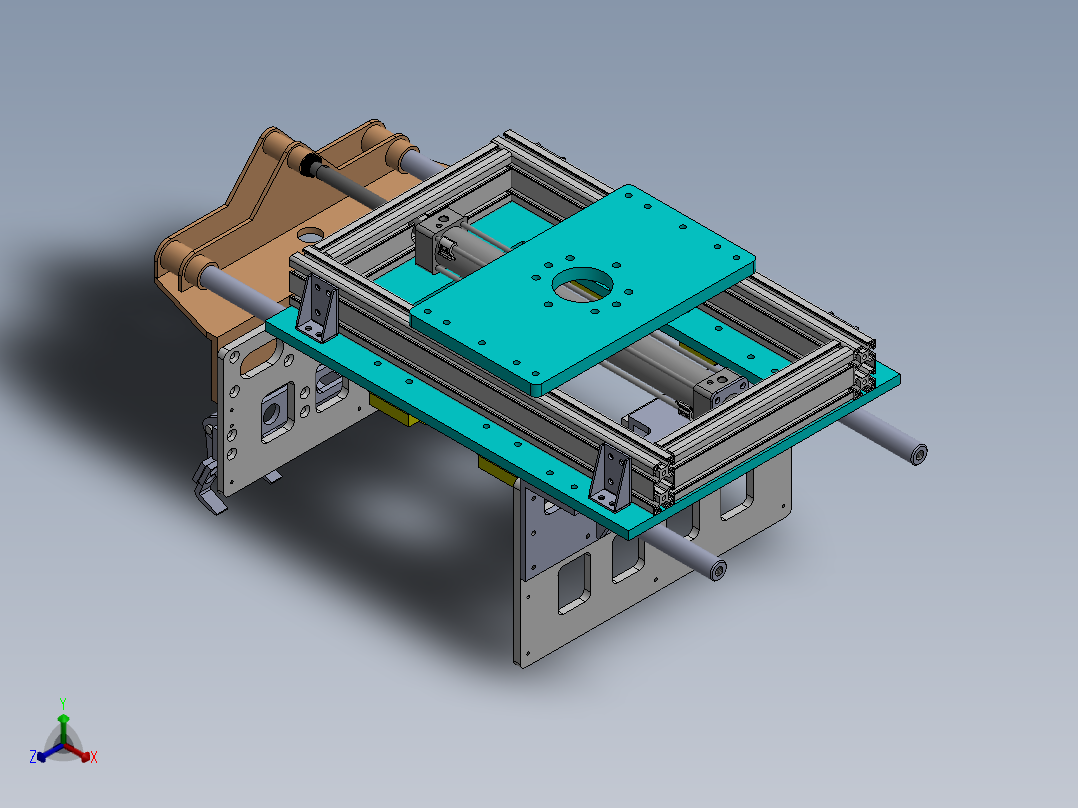 机械臂抓手-大抓力sw18可编辑正等轴测图