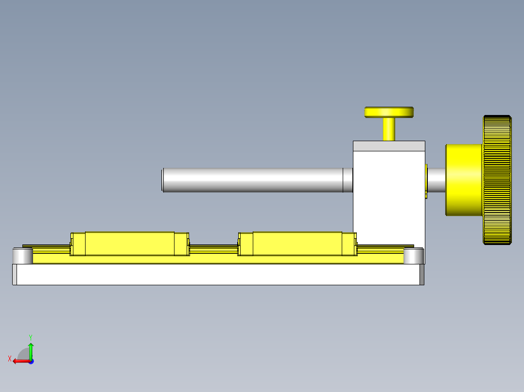 气缸位置调整机构后视图