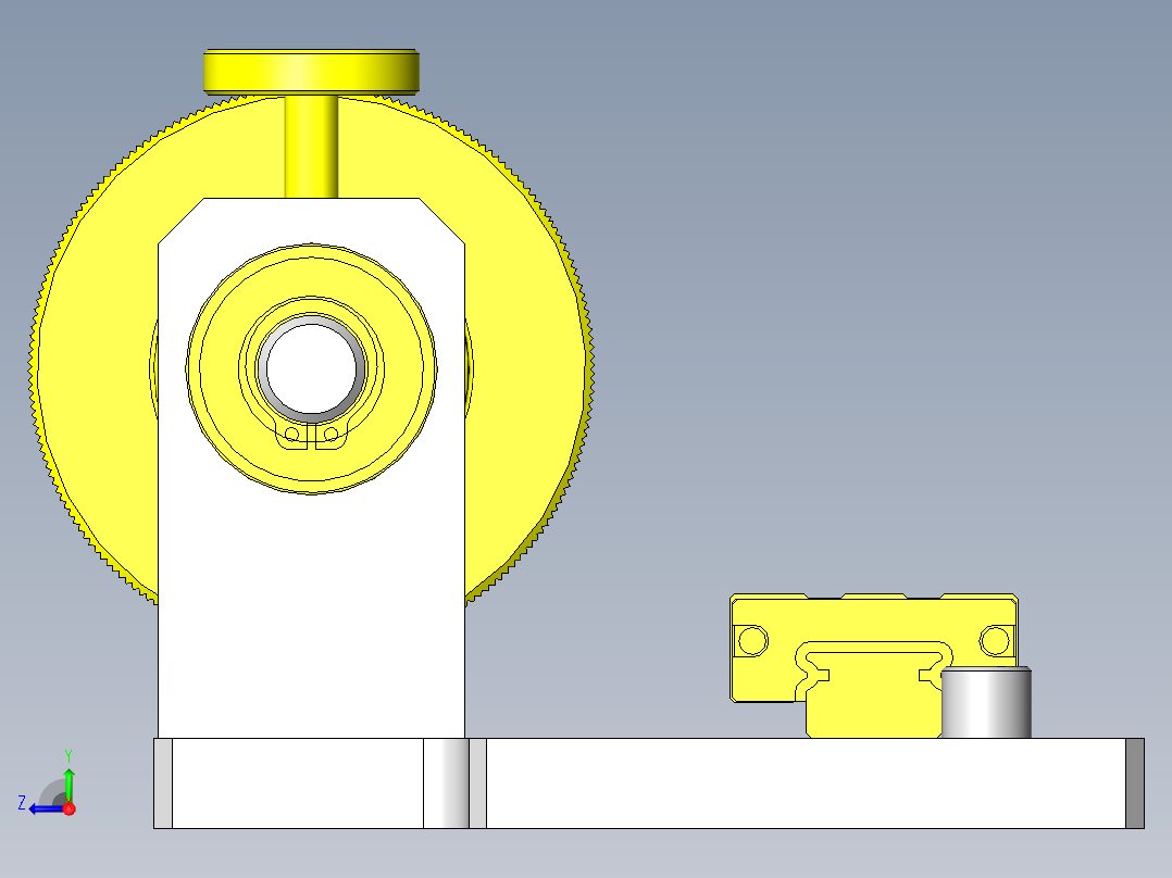 气缸位置调整机构右视图