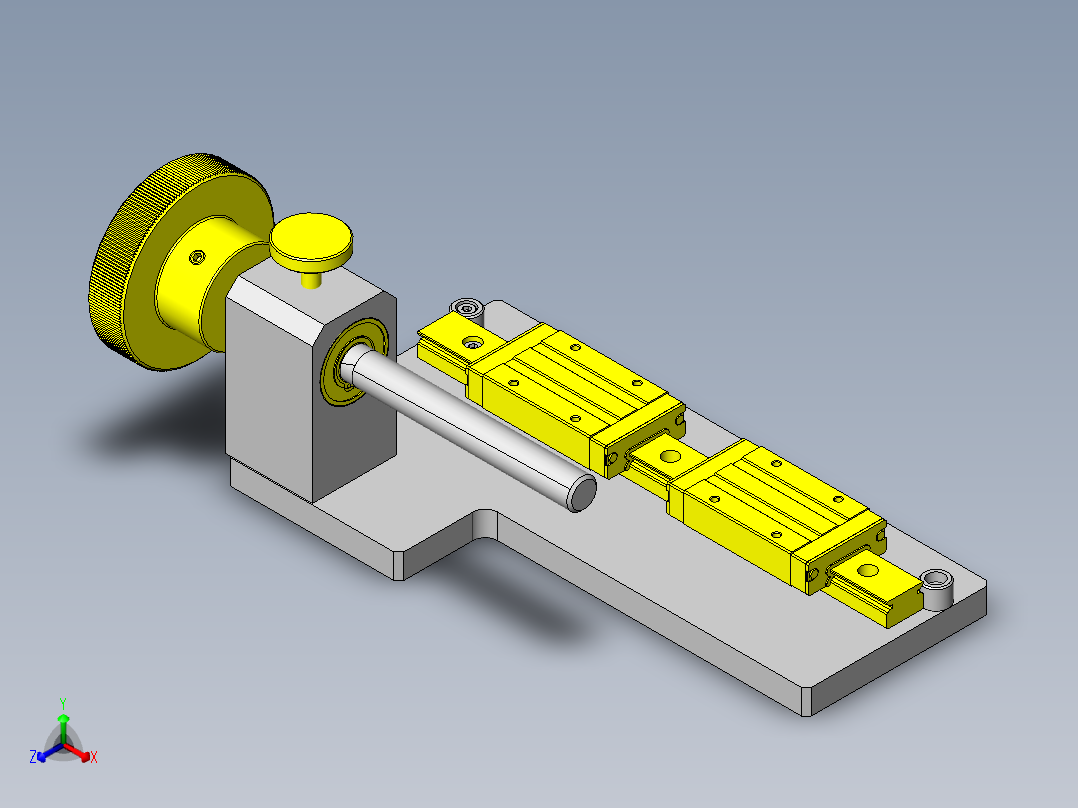 气缸位置调整机构正等轴测图