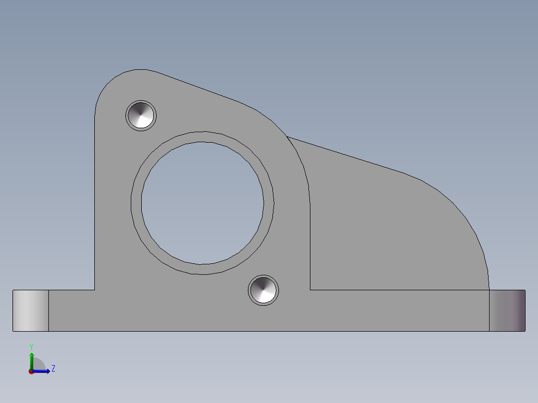 练习阀座左视图