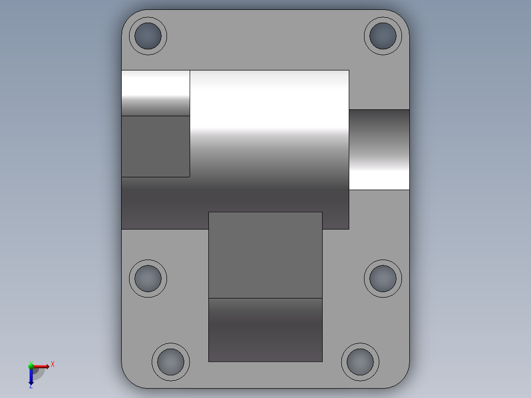 练习阀座俯视图