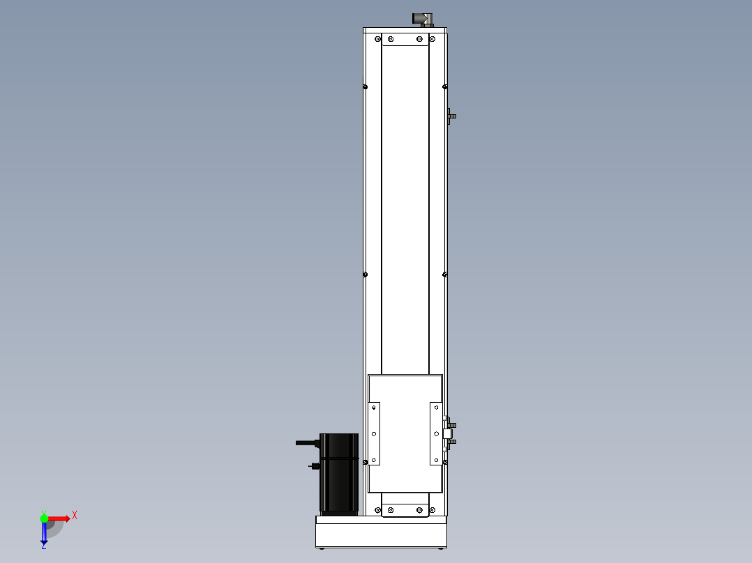Toyo东佑达直线模组-ECH14-500-BR-200W+煞車俯视图