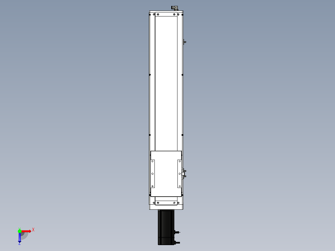 Toyo东佑达直线模组-ECH17-650-BC-750W+煞車俯视图