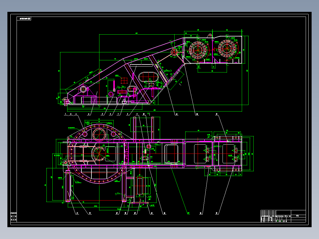 汽车起重机转台总图