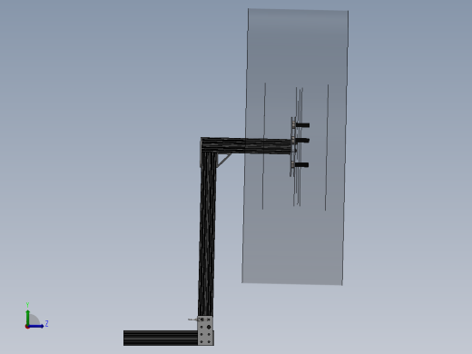 8020挂接装置备胎架