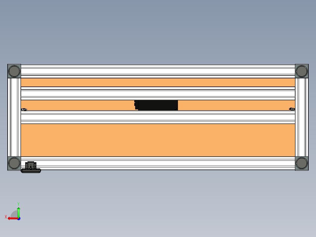 升降台电动后视图