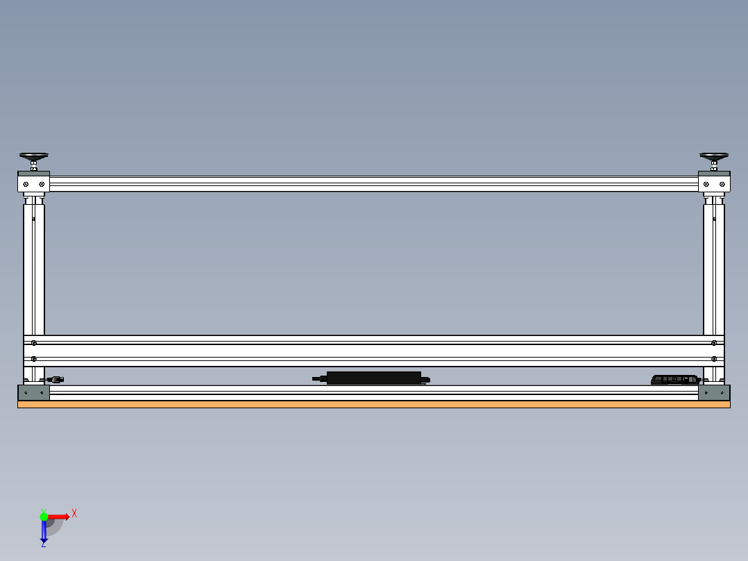 升降台电动俯视图
