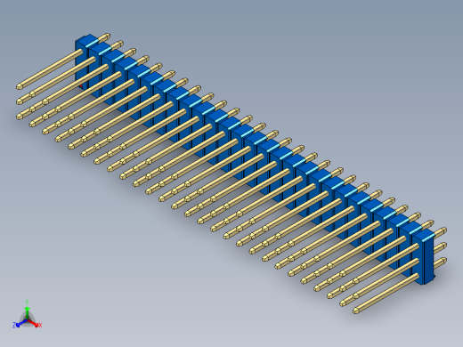 彩色公头100mil（2.54mm）系列-DS1021_blue_3x27p_100mil_Type5_rev1.0