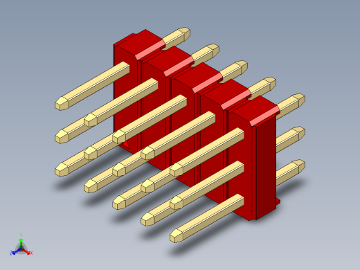 彩色公头100mil（2.54mm）系列-DS1021_red_3x05p_100mil_Type1_rev1.0