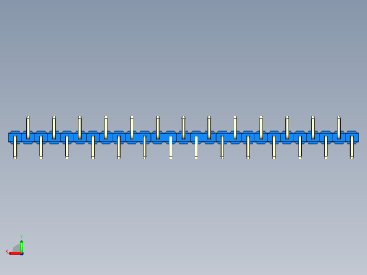 彩色公排针 100mil 2.54mm 系列-DS1022_blue_27p_100mil_Type_SMT_R2_rev1.0后视缩略图