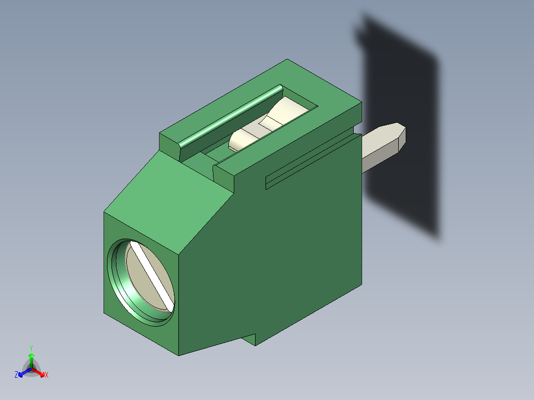 PCB Terminal Block 1 DEG381-3.5主视图