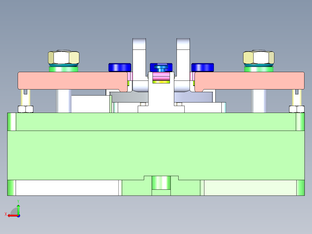 操纵杆零件夹具含三维图+CAD图设计资料后视图