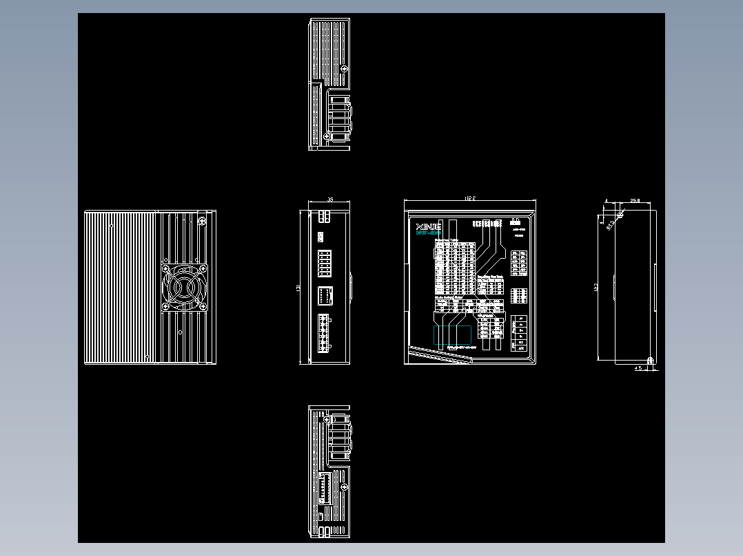 步进驱动DP3F-808A-外观图-220518.dwg