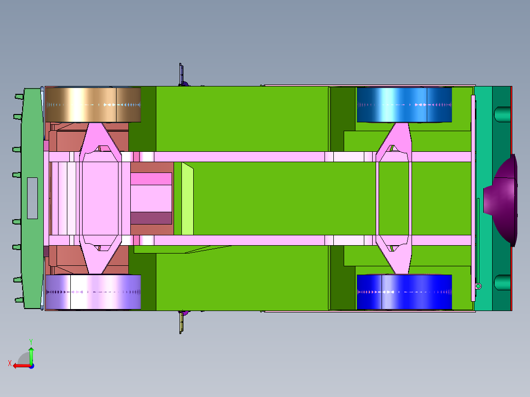 战场万金油多功能悍马车后视图
