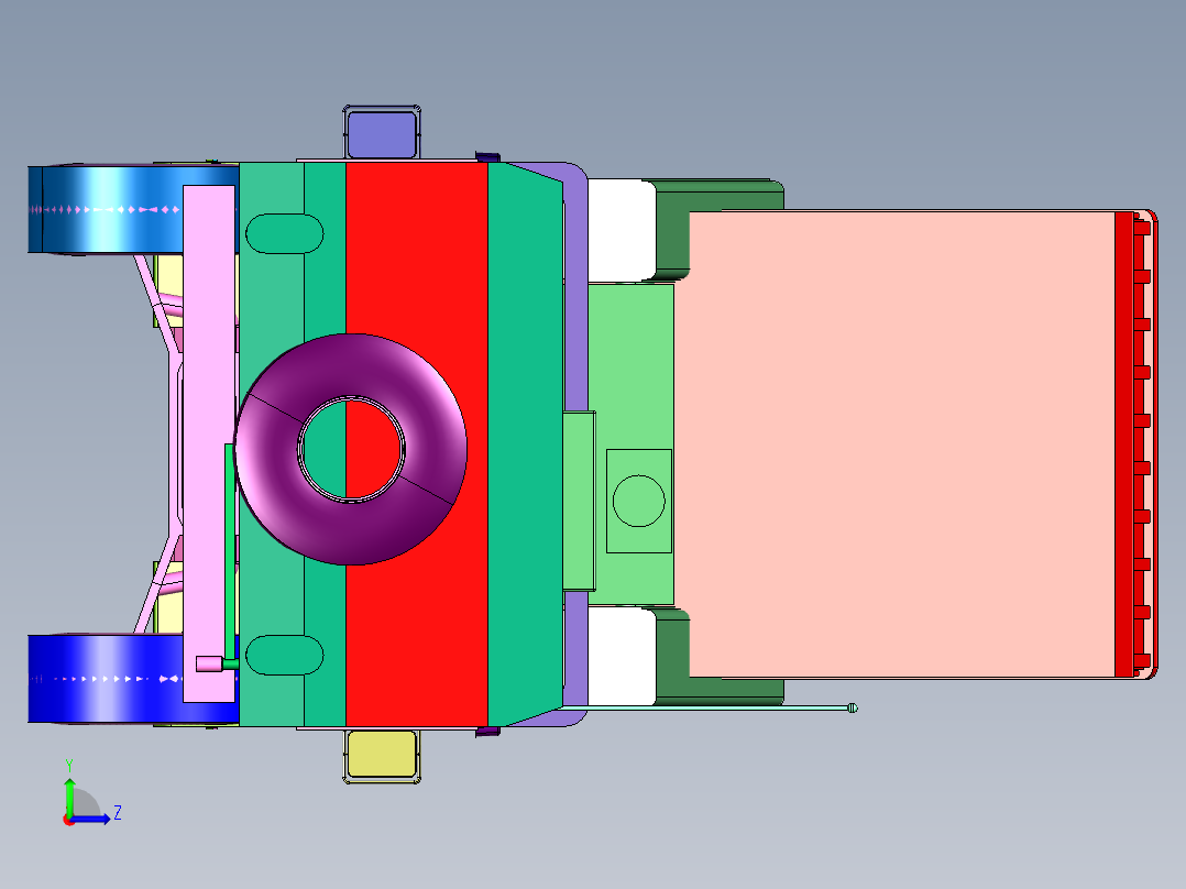 战场万金油多功能悍马车左视图