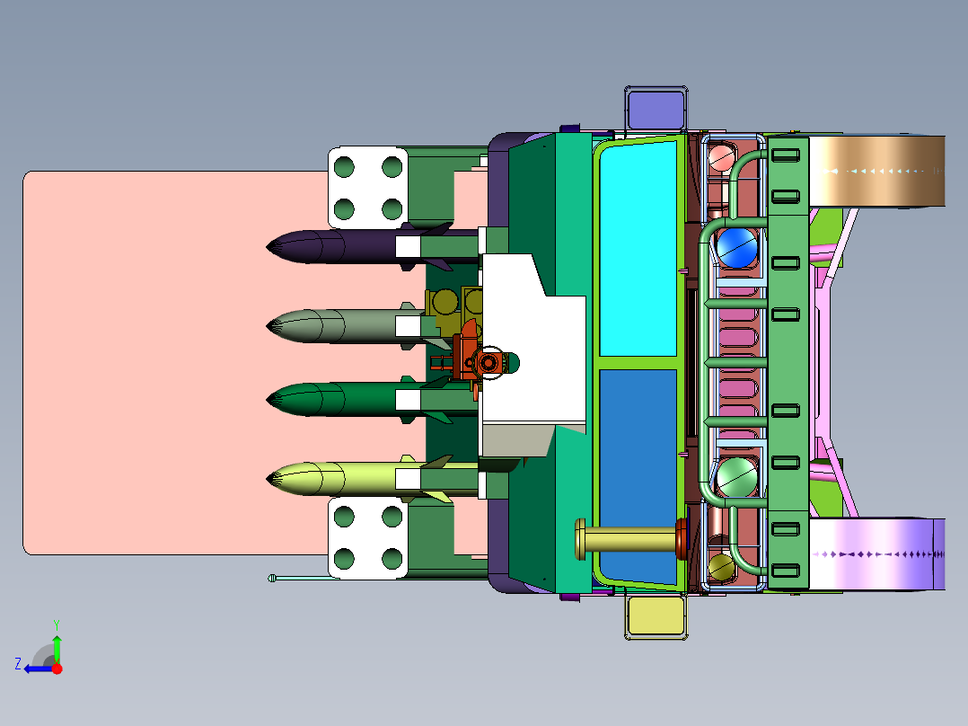战场万金油多功能悍马车右视图