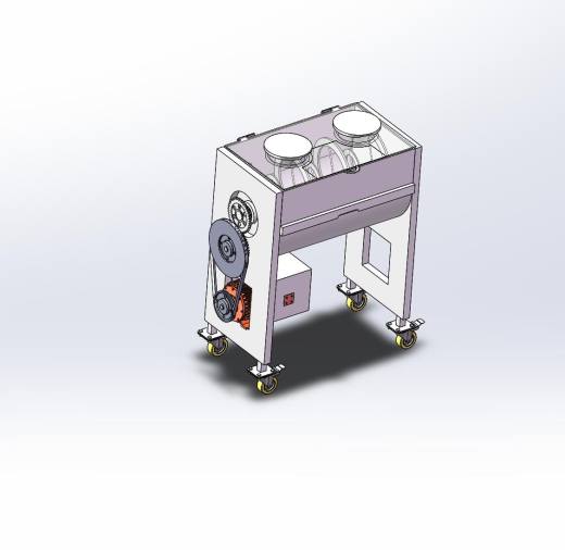 XL-卧式双螺带混合机设计【含三维SW+CAD图+文档】缩略图