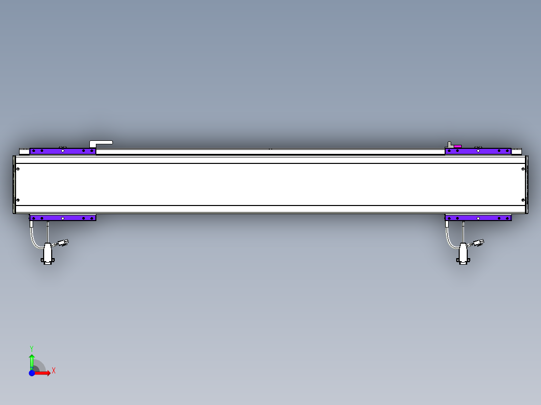 威洛博VL系列直线电机模组-2VL14S2-S800前视图