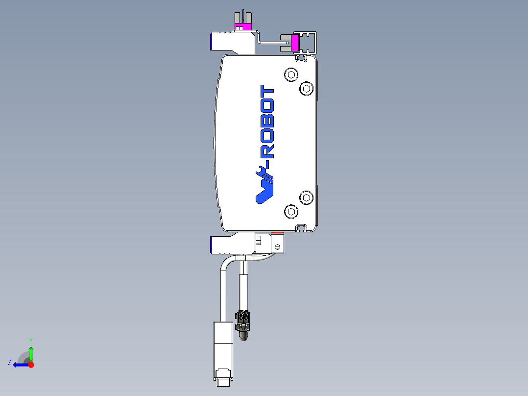威洛博VL系列直线电机模组-2VL14S2-S800右视图
