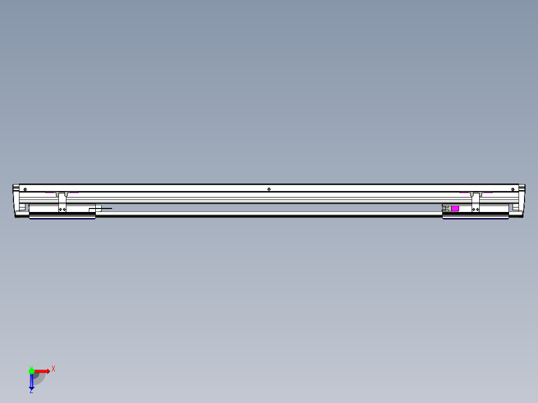 威洛博VL系列直线电机模组-2VL14S2-S800俯视图