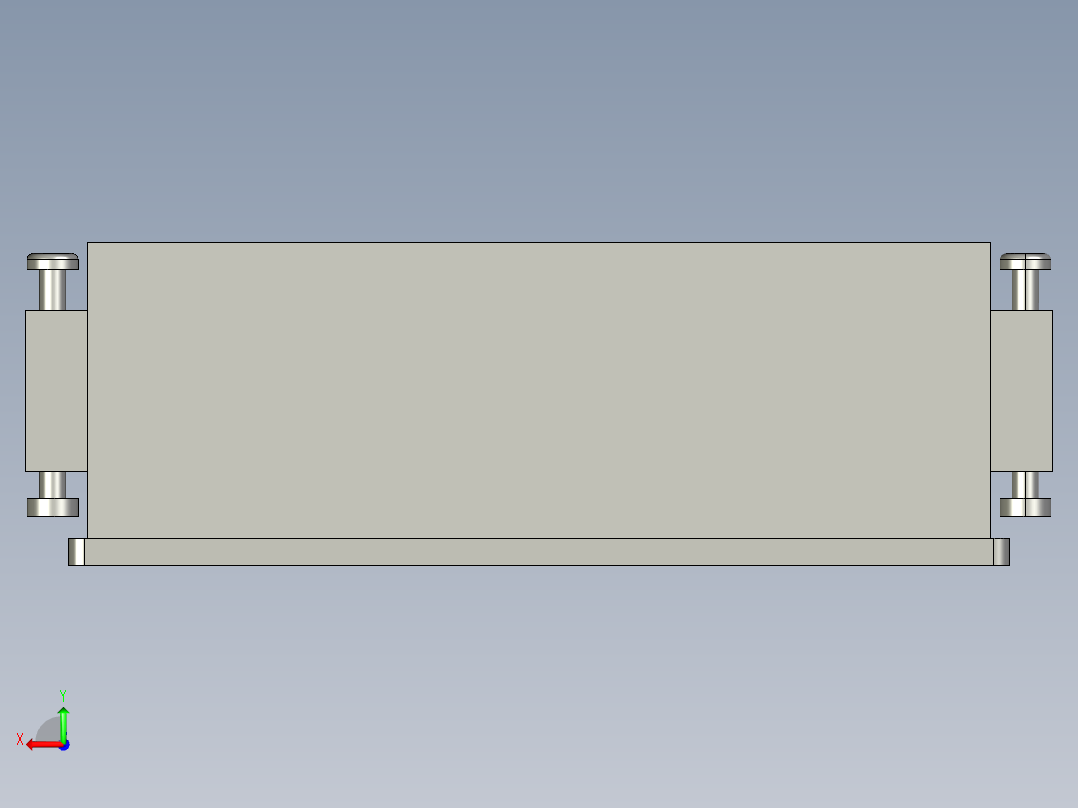基恩士CV-551_kc图纸模型后视图