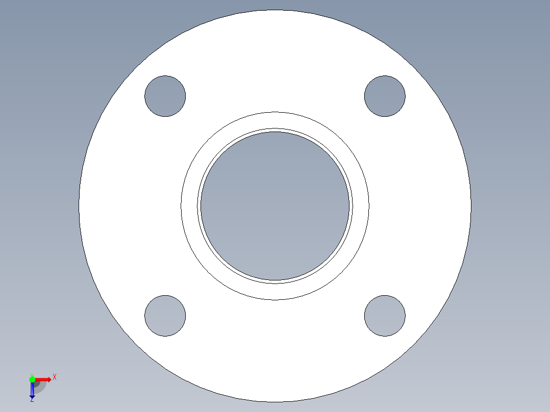 CPVC管件26-Sch80_Flange Vanstone_SOC_9854-020_2in俯视图