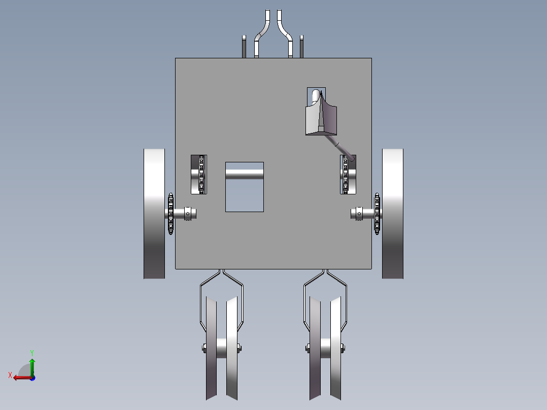 马铃薯播种机设计-土豆种植机设计（含三维SW+CAD图纸+说明）后视图