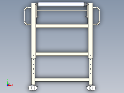 柔性滚筒输送机flexible-roller-conveyor-2-igs cgr stp前视缩略图
